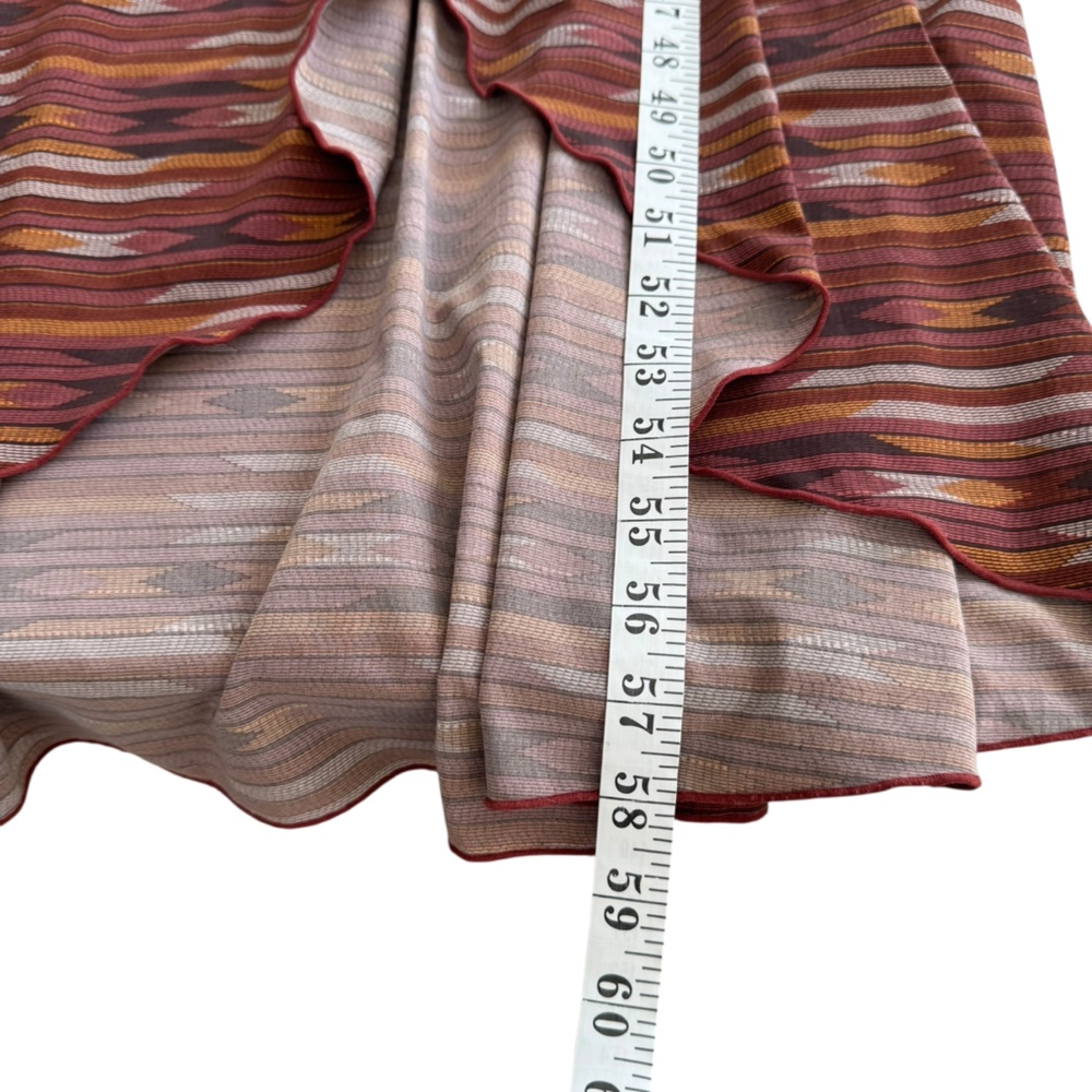 Toad&Co Red and Brown High Low Sundress Sleeveless Halter - Picture 10 of 11